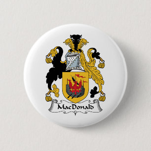 MacDonald Family Crest Ronde Button 5,7 Cm