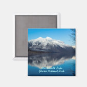 MacDonald Lake Glacier National Park Magnet Magneet (Voorkant / Achterkant)