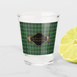 MacDonald Originele Schotse Clan Tartan Shot Glas