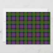 MacDonald Scottish Wedding Invitation Kaart (Achterkant)