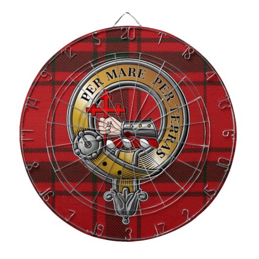MacDonald Sleet Tartan & Badge Dartbord (Voorkant)