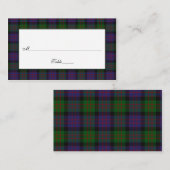MacDonald Tartan Cartes de Mariage (Devant / Derrière)