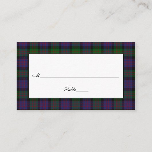 MacDonald Tartan Cartes de Mariage (Devant)