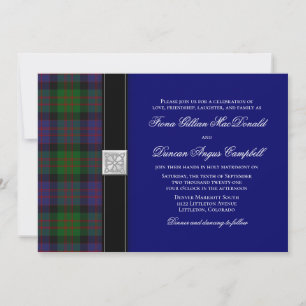 MacDonald Tartan Celtic Wedding Invitation Kaart