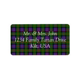 MacDonald Tartan Étiquette