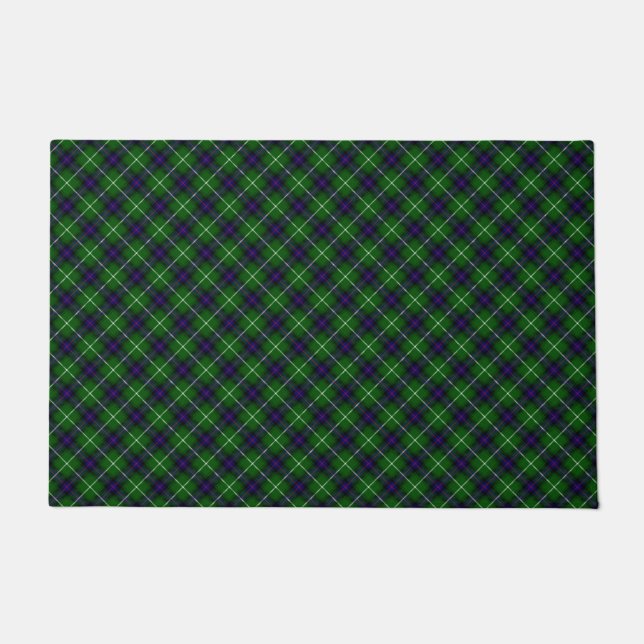 MacDonald tartan groene blauwe vleid Deurmat (Voorkant)
