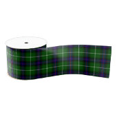MacDonald tartan groene blauwe vleid Grosgrain Lint (Spoel)