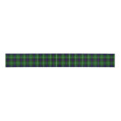 MacDonald tartan groene blauwe vleid Grosgrain Lint (Voorkant)