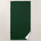 MacDonald tartan groene blauwe vleid Strandlaken (Voorkant)