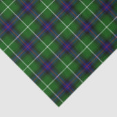 MacDonald tartan groene blauwe vleid Tissuepapier (Detail)