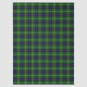MacDonald tartan groene blauwe vleid Tissuepapier (Voorkant)