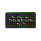 MacDonald Tartan Label (Voorkant)