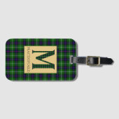 MacDonald Tartan Monogram M Bagagelabel (Voorkant (horizontaal))