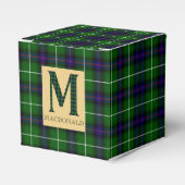 MacDonald Tartan Monogram M Bedankdoosjes (Voorkant Zijde)