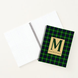 MacDonald Tartan Monogram M Notitieboek