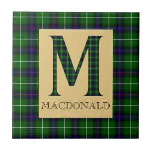 MacDonald Tartan Monogram M Tegeltje