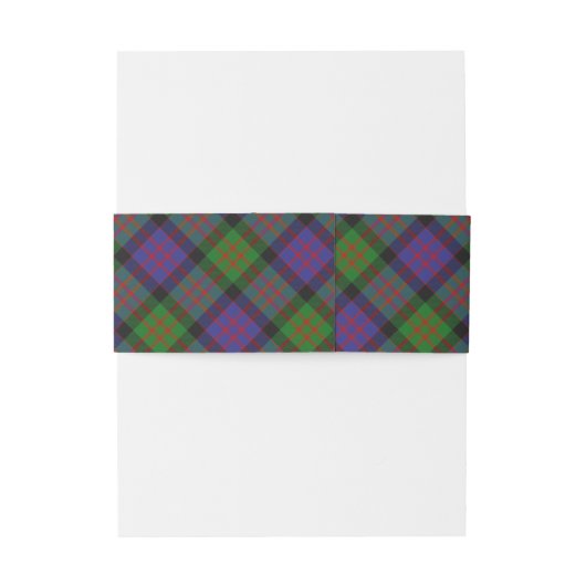 MacDonald Tartan Scottish Pset Uitnodigingen Wikkel (Achterkant Voorbeeld)