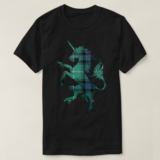 MacDonald van de Isles Tartan Unicorn T-shirt (Design voorkant)