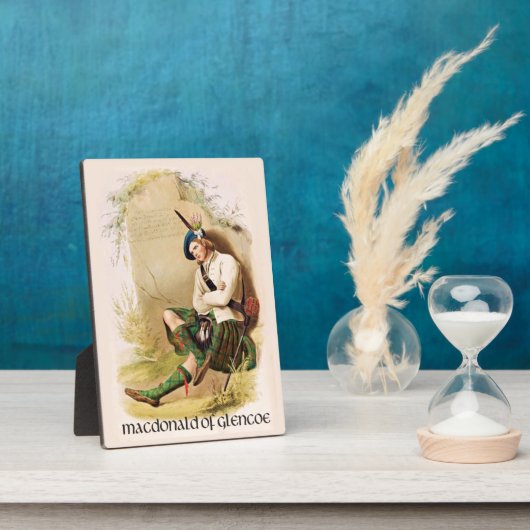 MacDonald van Glencoe Clans of Scotland McIan Fotoplaat (Zijkant)