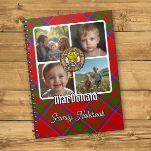 MacDonald van Keppoch familie foto collage Notitieboek