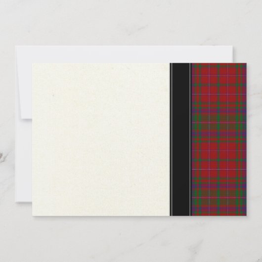 MacDougal MacDougall Tartan Faire-part de mariage (Dos)