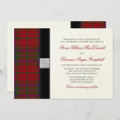 MacDougal MacDougall Tartan Faire-part de mariage (Devant / Derrière)
