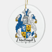 MacDougall Family Crest Keramisch Ornament (Links)
