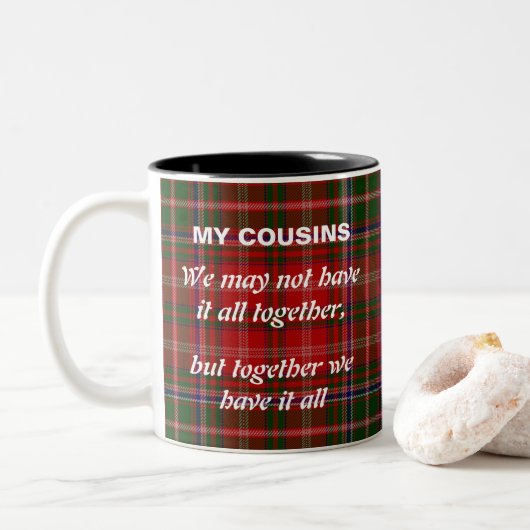 MacDougall Tartan Cousins ont tout Mug (Avec donut)