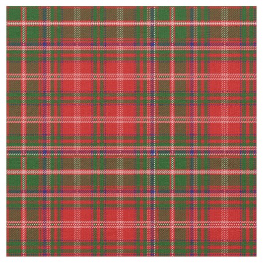 MacDougall Tartan Print Stof (Close Up)