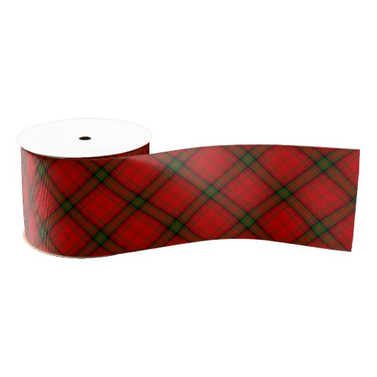 MacDougall tartan rode groene vleid Grosgrain Lint (Spoel)