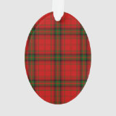 MacDougall tartan rode groene vleid Ornament (achterkant)