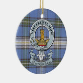 MacDowall Crest + Tartan Circle Ornament (Rechts)