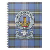 MacDowall Crest + Tartan notebook Notitieboek (Voorkant)