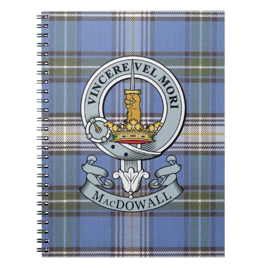 MacDowall Crest + Tartan notebook Notitieboek (Voorkant)