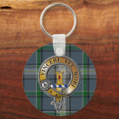 MacDowall Tartan & Badge Sleutelhanger (Voorkant)