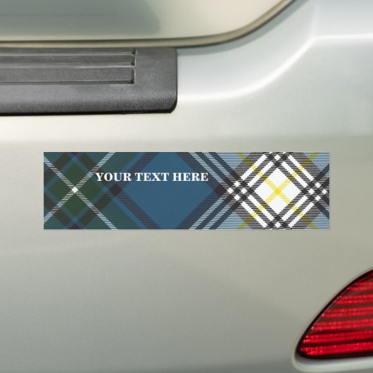  MacDowall Tartan Bumpersticker Groot (Op auto)