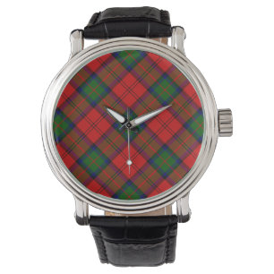 MacDuff-tartan rode groene vlecht Horloge