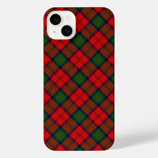 MacDuff-tartan rode groene vlecht iPhone Hoesje (Achterkant)