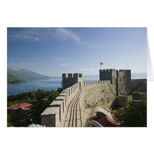 MACÉDOINE, Ohrid. Château de Car Samoil - Château (Devant horizontal)
