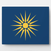 Macedonia Flag Plaque (Devant)