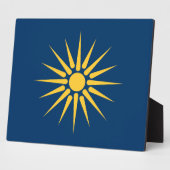 Macedonia Flag Plaque (Côté)