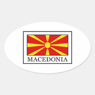 Macedonia Ovale Sticker