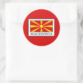Macedonia Ronde Sticker (Tas)