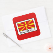 Macedonia Vierkante Sticker (Envelop)