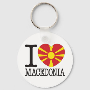 Macedonië Love v2 Sleutelhanger
