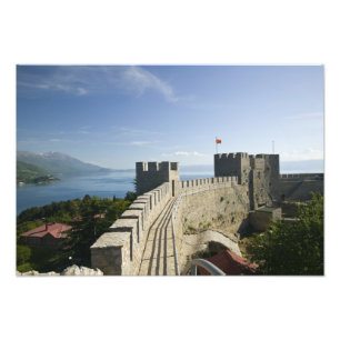 MACEDONIË, Ohrid. Kasteel van Car Samoil - Kasteel Foto Afdruk