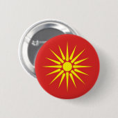 macedonië - oude vlag ronde button 5,7 cm (Voorkant /achterkant)
