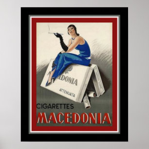 "Macedonië Sigaretten" Art Deco Poster