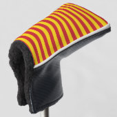 Macedonië Vietnam vlag strepen land rood groen p Golfheadcover (3/4 voorkant)