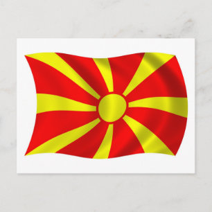 Macedonië Vlag Briefkaart